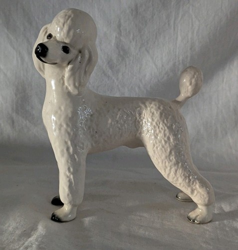 Large ceramic white - poodle, dog