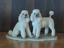 French Poodles Sculpture by