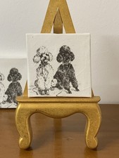 Vintage Poodles Decoupage