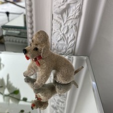 Vintage Flock Covered Poodle