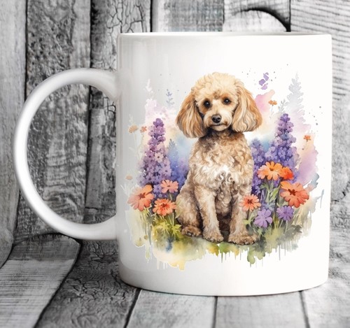 Miniature poodle dog mug - miniature,
