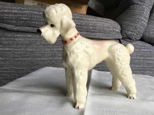Poodle figurine white - , possibly