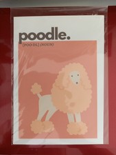 Poodle Dog Print With Noun Dog