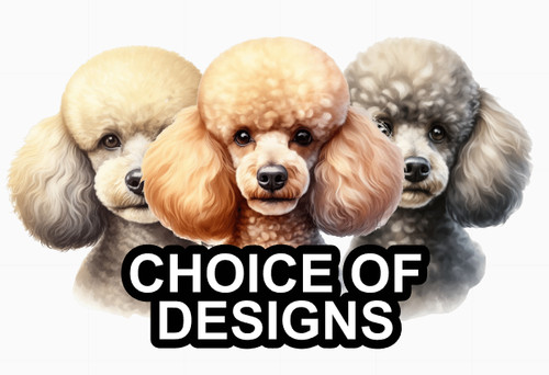 Poodle self adhesive dog - poodle,